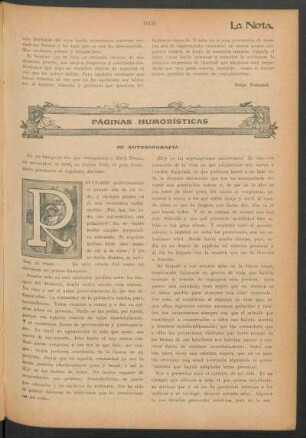 Páginas humorísticas : Mi autobiografía