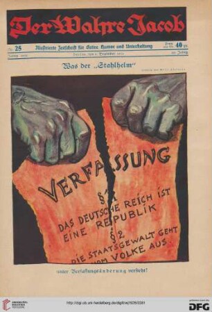 Nr. 25 (8. Dezember 1928)