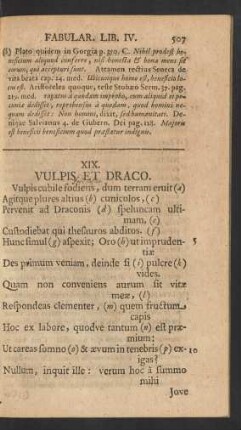 XIX. Vulpis Et Draco.