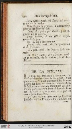 De la syntaxe