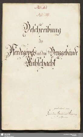 Beschreibung des Pferdegöpels auf dem Berggebäude Kühschacht - 17.6627 4.
