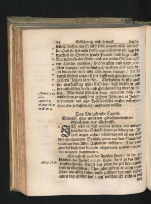 Das Vierzehnde Capitel. Beweiß aus anderen gleichlautenden Sprüchen der Schrifft.
