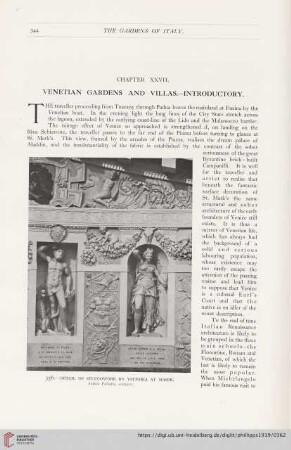 Chapter XXVII: Venetian Gardens and Villas. Introductory