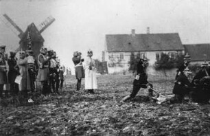 Liebschützberg-Liebschütz. Bockmühle und Gehöft, Kaisermanöver 1912, Repro