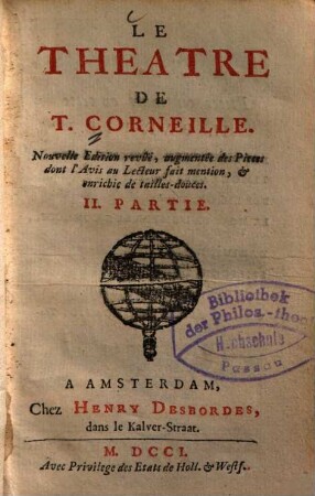 Le theatre de T. Corneille, 2