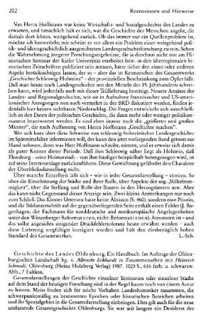 Geschichte des Landes Oldenburg, ein Handbuch, im Auftrage der Oldenburgischen Landschaft hrsg. von Albrecht Eckhardt in Zusammenarbeit mit Heinrich Schmidt : Oldenburg, Holzberg, 1987