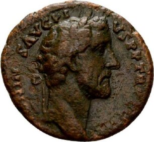 As des Antoninus Pius mit Darstellung der Annona
