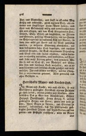 406-417, Herrschafts-Mayer- und Knechts-Eyd; ...
