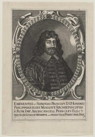 Bildnis des Ioannes Philippus, Erzbischof von Mainz