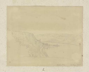 Blick von Burg Rheinstein auf Burg Reichenstein und die Clemenskapelle
