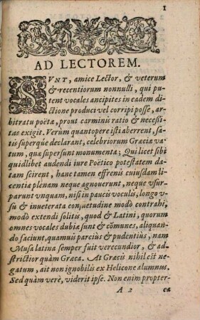 Jacobi Gretseri Societatis Iesv Institvtionvm Lingvae Graecae Liber ..., 3. De Syllabarvm Dimensione : Pro Schola Rhetorices