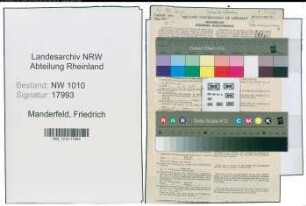Entnazifizierung Friedrich Manderfeld , geb. 12.03.1902 (Bahnbeamter)
