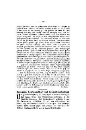 Innungen, Kaufmannschaft und Bauhandwerkerschutz
