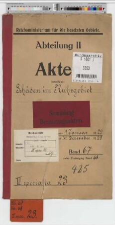 Schäden im Ruhrgebiet: Bd. 67