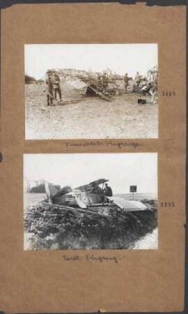 Zerstörte Flugzeuge