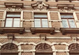 Dresden-Johannstadt, Fetscherstraße 39. Wohnhaus. Detailaufnahmen