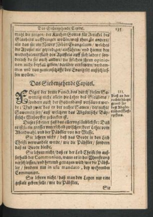Das Siebenzehende Capitel.