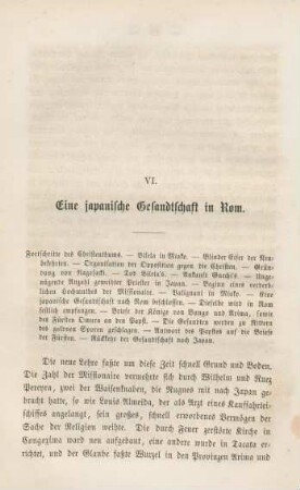 VI. Eine japanische Gesandtschaft in Rom