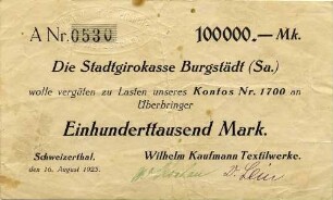Gutschein - 100 T Mark