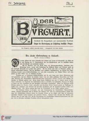 4: Die älteste Ordensburg in Livland