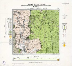 4545 Mühlberg, Geologische Karte von Deutschland
