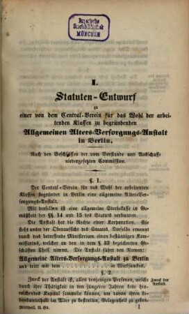 Mittheilungen des Centralvereins für das Wohl der Arbeitenden Klassen, 2. 1856/58