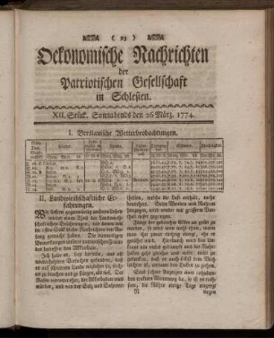 XII. Stück. Sonnabends den 26 März. 1774.