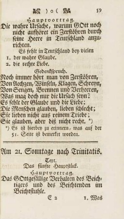 Am 21. Sonntage nach Trinitatis
