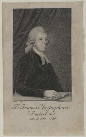 Bildnis des Joannes Christophorus Doederlein