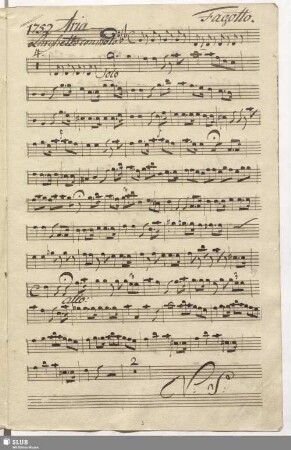 1752. Aria: Se mai senti spirarti / Cimarosa, D.