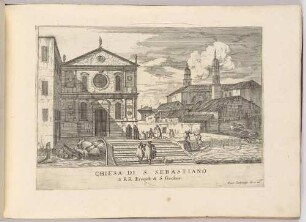 Chiesa di San Sebastiano (Die Kirche San Sebastiano in Venedig, Bl. 21 der Folge "Le Fabriche, e Vedute di Venetia")