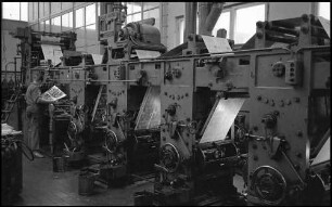 Offenburg: Burda Druck, kleine Tiefdruckrotationsmaschine