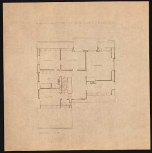 Wohnhaus Fritz Steinert, Krefeld: Grundriss OG 1:50 (von Inv.Nr. 4946)