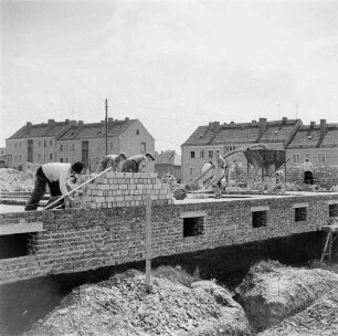 Greiz. Baustelle (Wohnungsbau)
