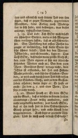 14-28, §. 20. Weiter sprach er: Er bitte Gott um Gnade, daß er möchte ...