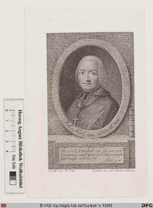 Bildnis (Johann) Nicolaus von Hontheim (Ps. Justus Febronius)