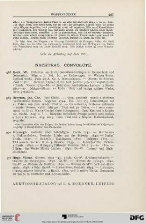 Nachtrag. Convolute (Nr. 968-971)
