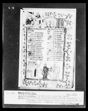Petites Heures des Herzogs von Berry — März mit Jesaja und Jakobus dem Älteren, Folio 2 recto