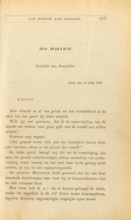 34e. brief. Dezelfde aan denzelfden