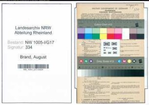Entnazifizierung August Brand , geb. 25.06.1910 (Schausteller)