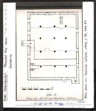 Ayas (Kleinasien): Moschee Ulu Cami, Ende 14. o. Anfang 15. Jh., Grundriss