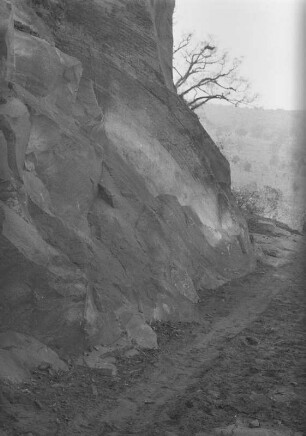 Sandstein : Sandstein, der für Bauzwecke genutzt wird, in der Nähe von São Pedro.