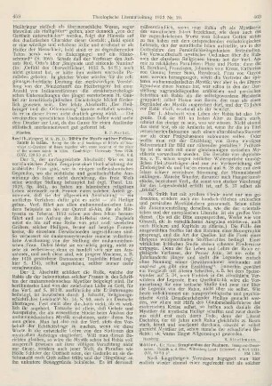459-460 [Rezension] Smith, Margaret, Rabi‘a the Mystic an her Fellow-Saints in Islam