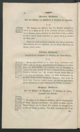 Sechster Abschnitt. Von den Pflichten des Magistrats, in Ansehung der Zünfte, Innungen und Gewerke.