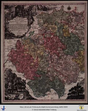 Mappa geographica circuli Metalliferi Electoratus Saxoniae