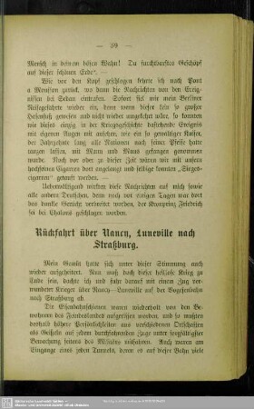Rückfahrt über Nancy, Luneville nach Straßburg