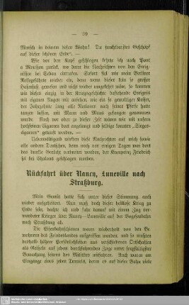 Rückfahrt über Nancy, Luneville nach Straßburg