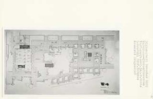 Warenhaus-Einkaufszentrum, Berlin-Mitte (Diplomarbeit bei Bernhard Hermkes): Grundriss Erdgeschoss 1:200