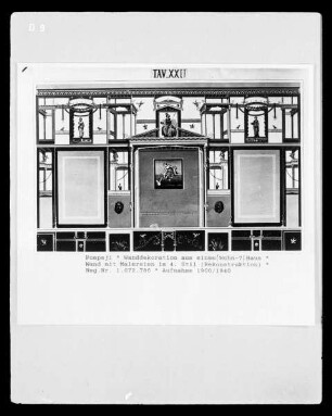 Pompeji, unbekanntes Gebäude, Wandmalerei