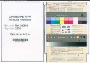 Entnazifizierung Anton Gendritzki , geb. 01.03.1902 (Zollbeamter)